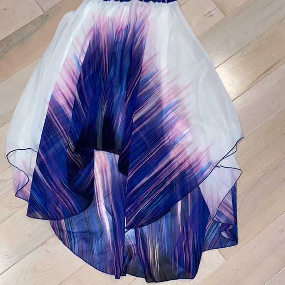 Les Tout Petits girls high low sleeveless smocked top long maxi dress - Picture 2 of 11